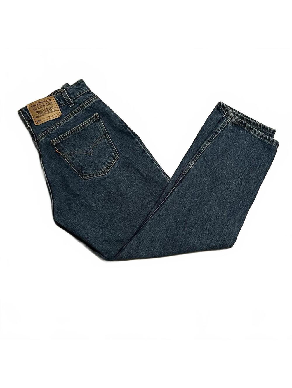 Vintage 80s 90s Levi’s 550 Relaxed Fit Jeans Made In USA 33  x 30 Cotton